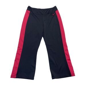 Nike Cropped Track Exercise Running Pants Sz M (8-10)